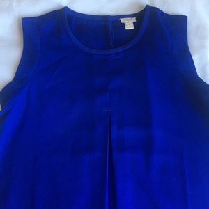 Jcrew pleated front crepe top